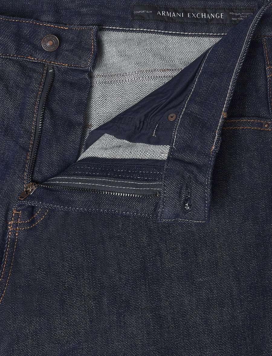 Armani Exchange - 5 POCKETS PANT - regular jeans - blue denim - 3