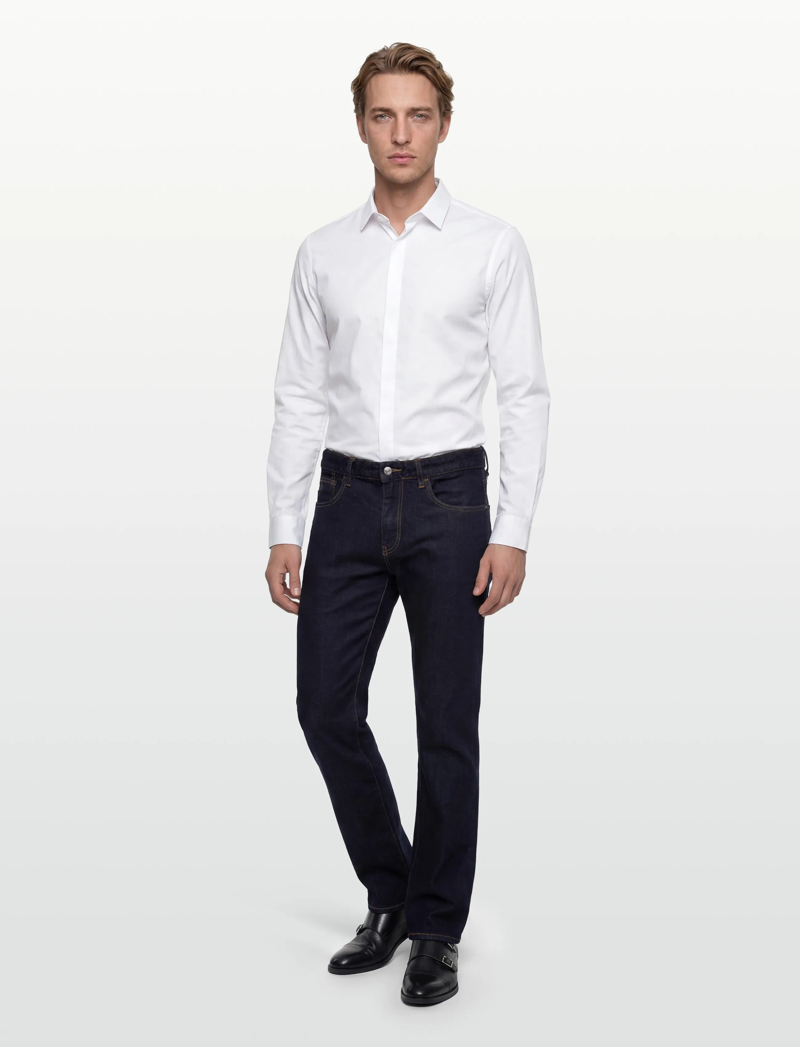 Armani Exchange 5 POCKETS PANT - Jeans - BLUE DENIM / navy