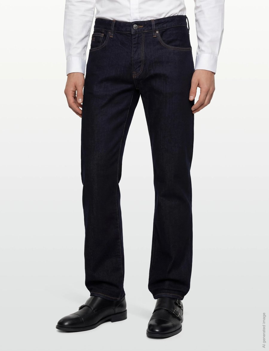 Armani Exchange - 5 POCKETS PANT - regular jeans - blue denim - 3