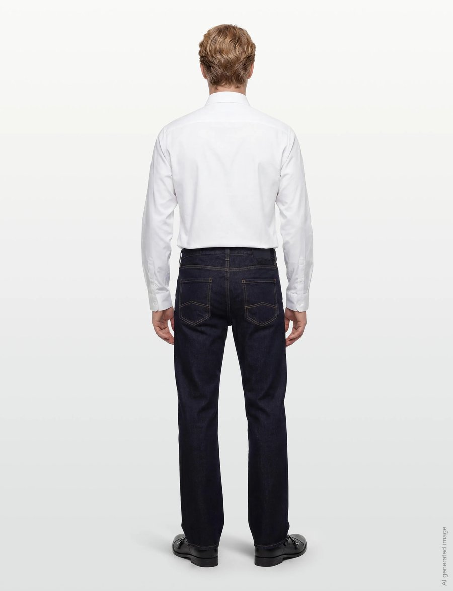 Armani Exchange - 5 POCKETS PANT - regular jeans - blue denim - 4