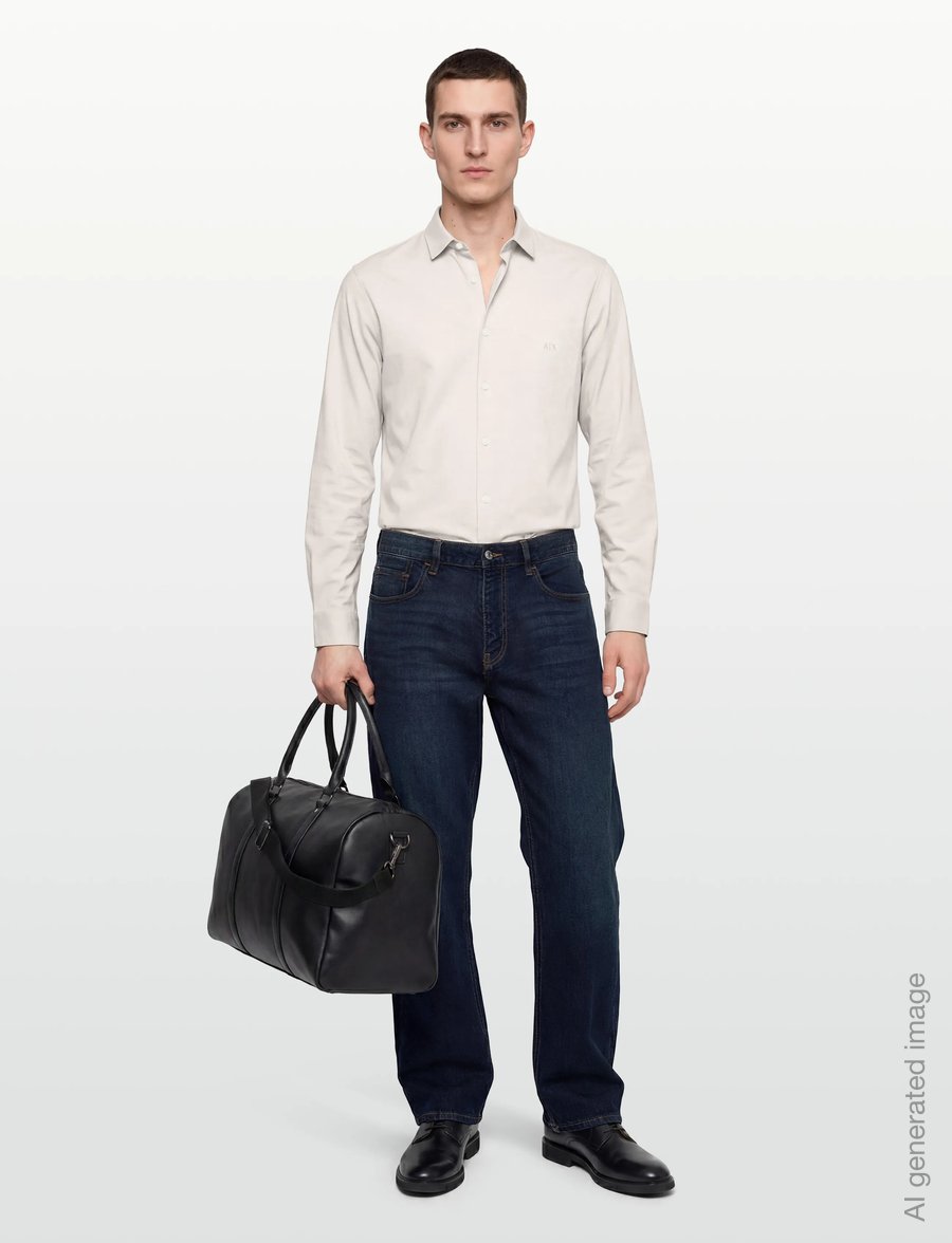Armani Exchange - 5 POCKETS PANT - normale jeans - blue denim - 0