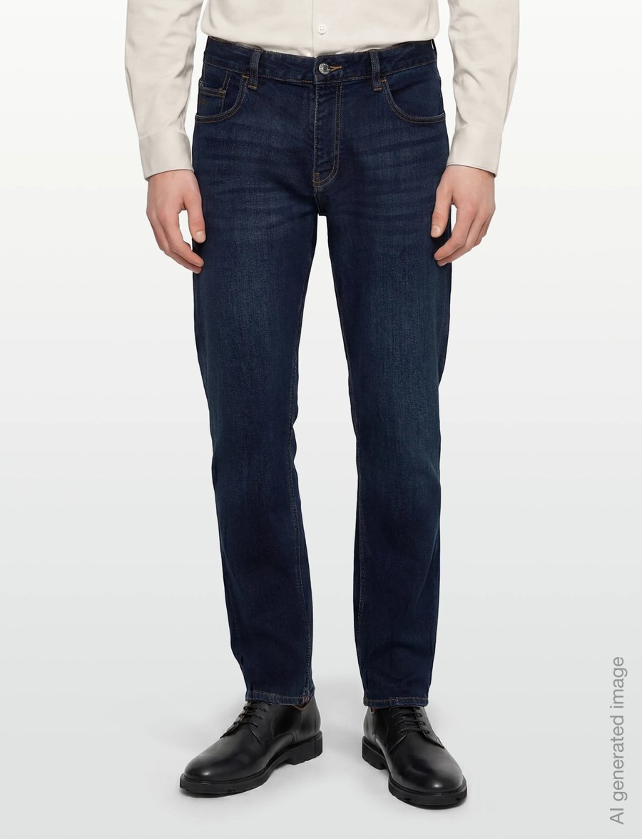 Armani Exchange - 5 POCKETS PANT - normale jeans - blue denim - 3