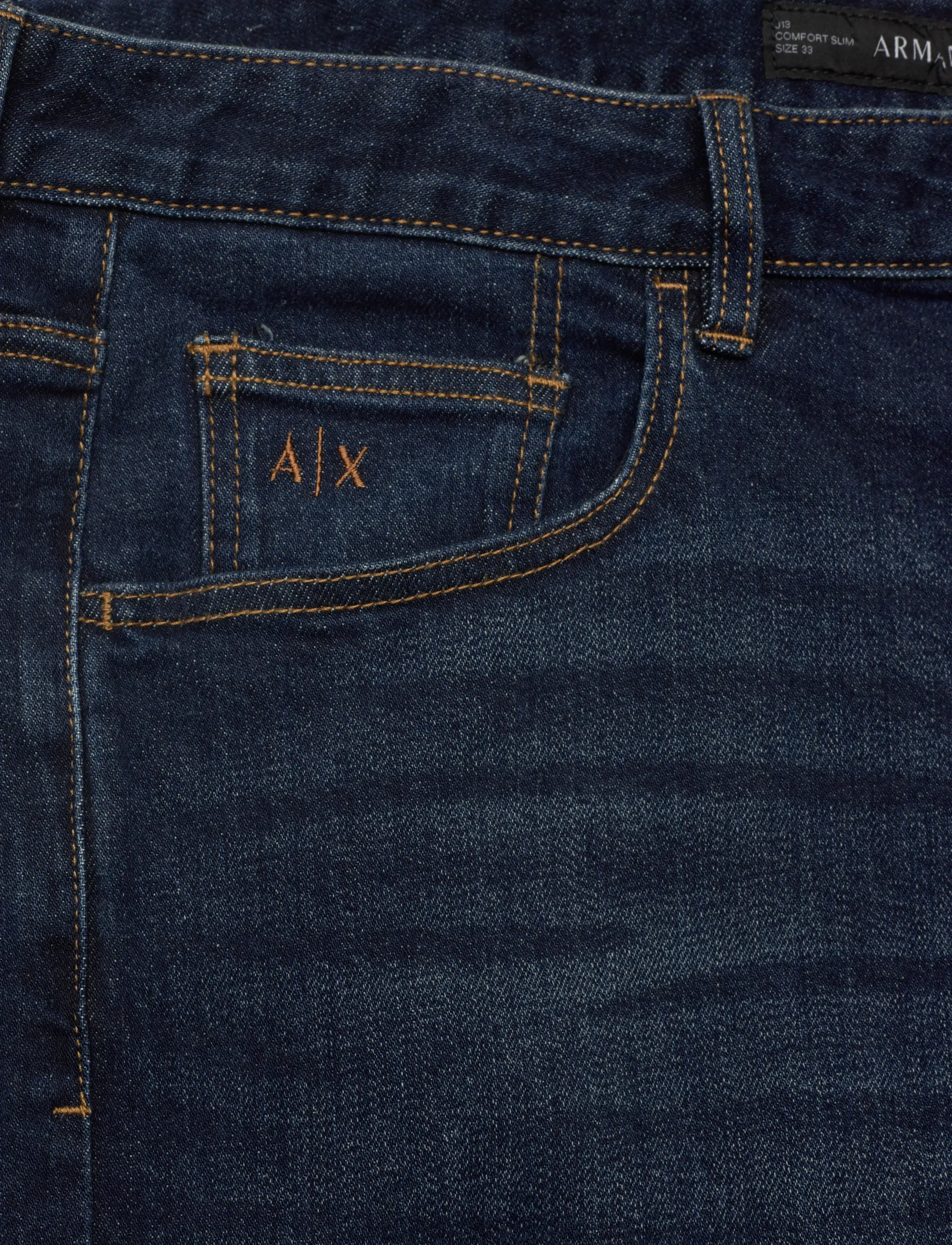 Armani Exchange - 5 POCKETS PANT - regular jeans - blue denim - 5