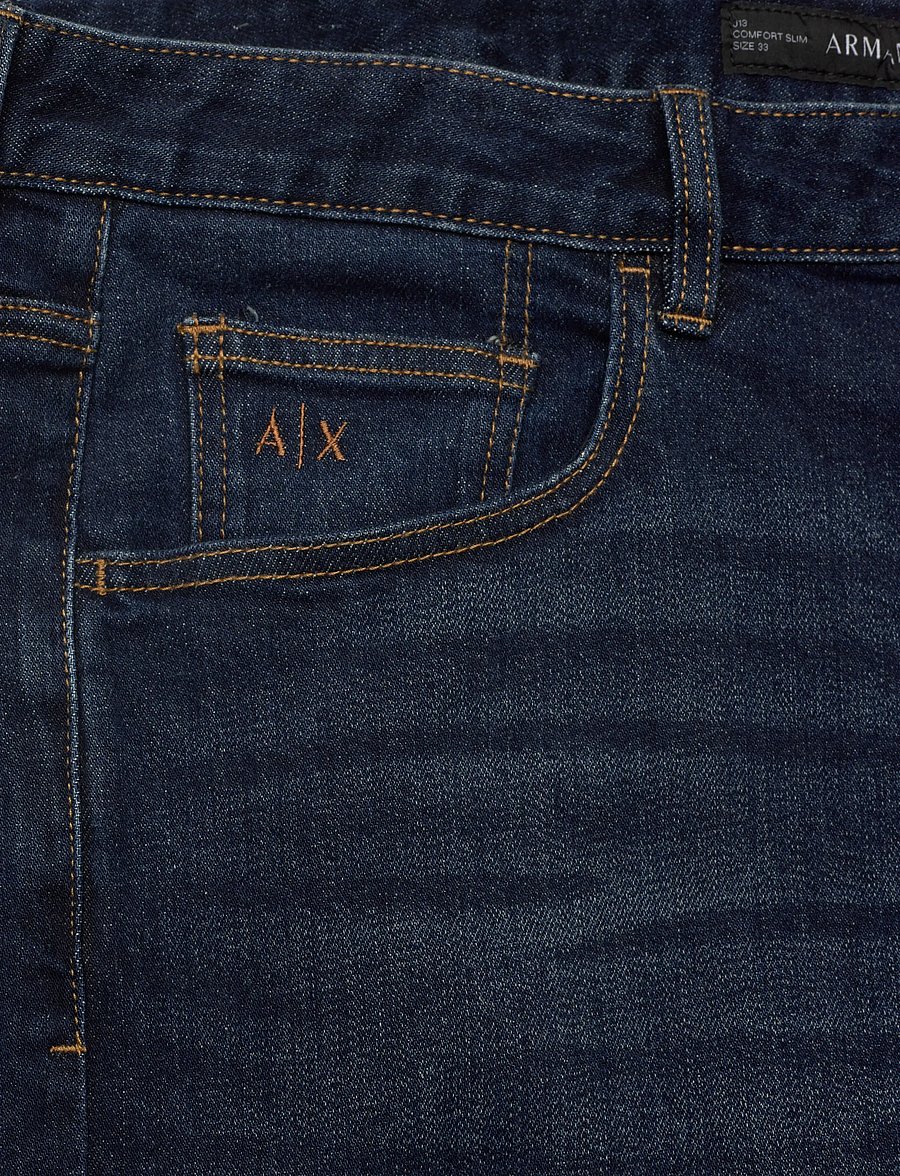 Armani Exchange - 5 POCKETS PANT - normale jeans - blue denim - 5