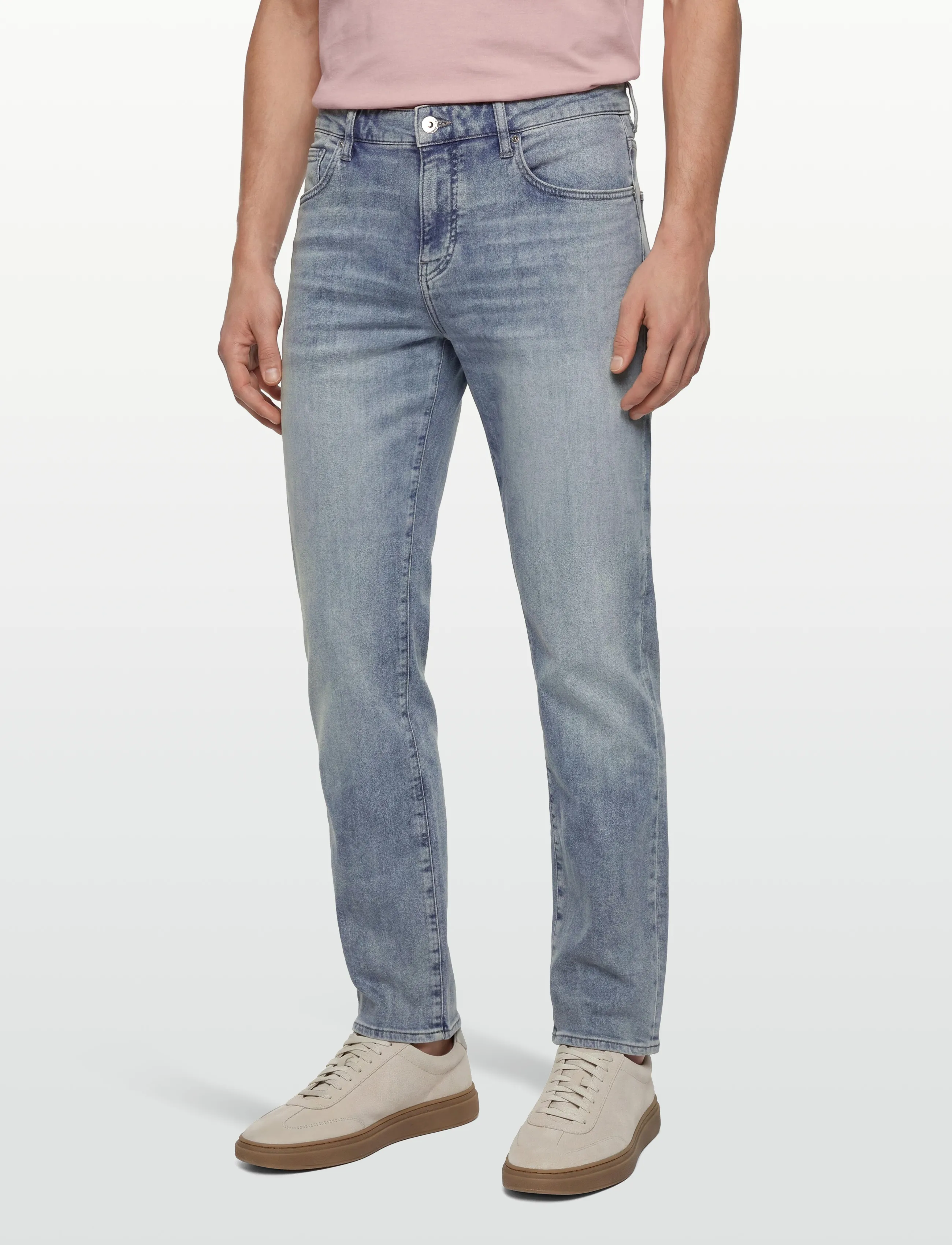 Armani Exchange - 5 POCKETS PANT - bukser & jeans - light blue denim - 3