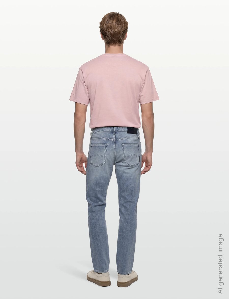 Armani Exchange - 5 POCKETS PANT - regular jeans - light blue denim - 4