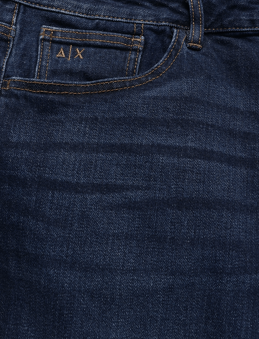 Armani Exchange - 5 POCKETS PANT - regular jeans - blue denim - 5
