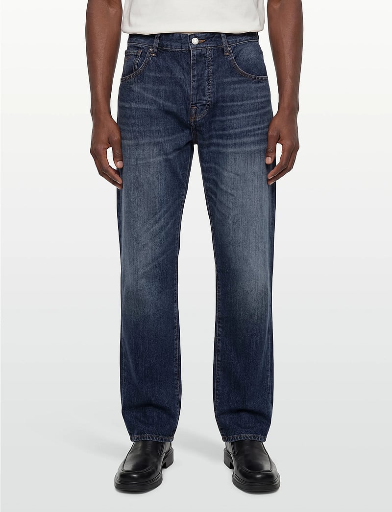 Armani Exchange - 5 POCKETS PANT - regular jeans - blue denim - 3