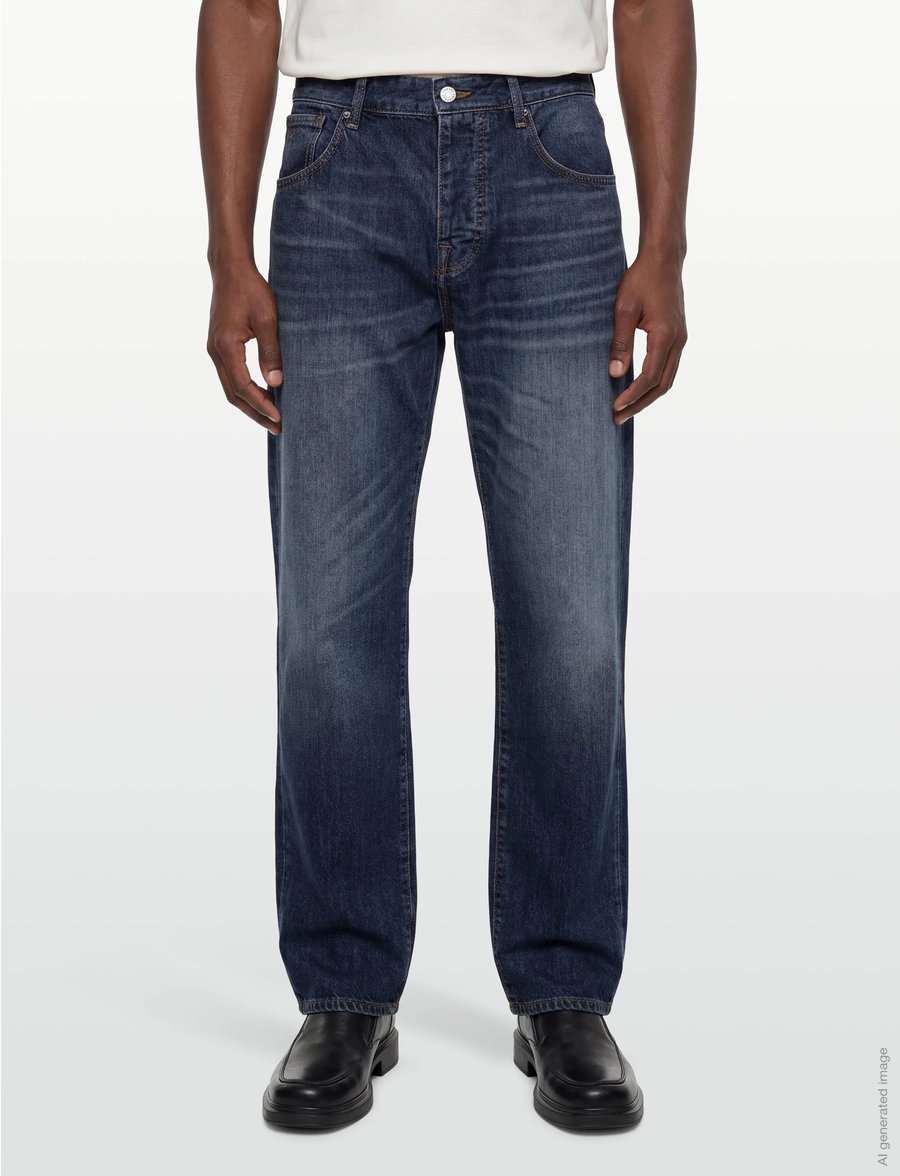 Armani Exchange - 5 POCKETS PANT - regular jeans - blue denim - 3