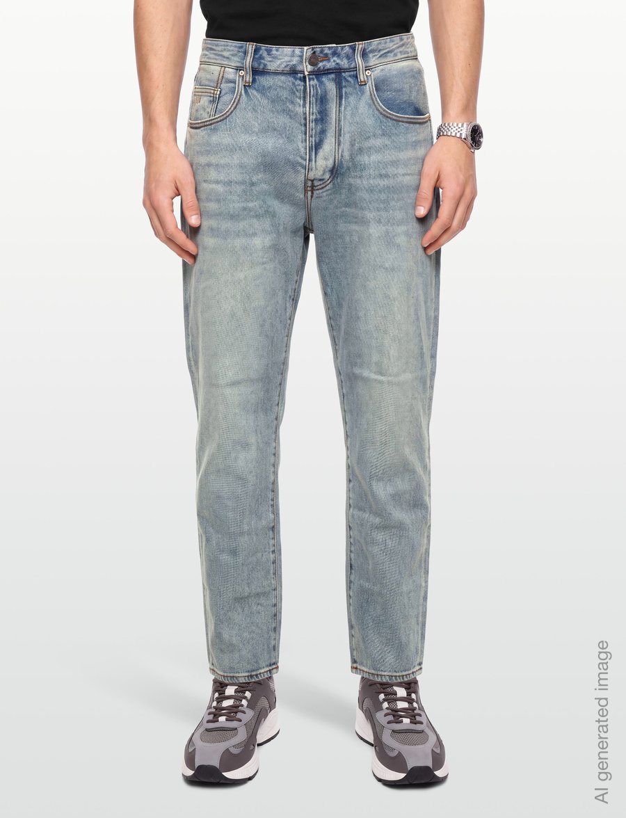 Armani Exchange - 5 POCKETS PANT - regular jeans - medium blue denim - 3
