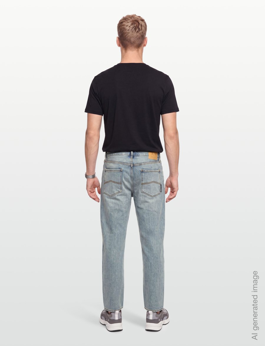 Armani Exchange - 5 POCKETS PANT - regular jeans - medium blue denim - 4