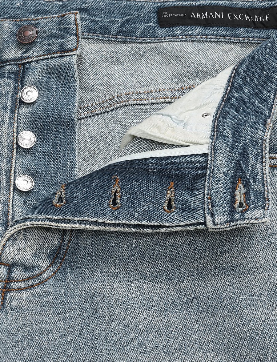 Armani Exchange - 5 POCKETS PANT - normale jeans - medium blue denim - 3