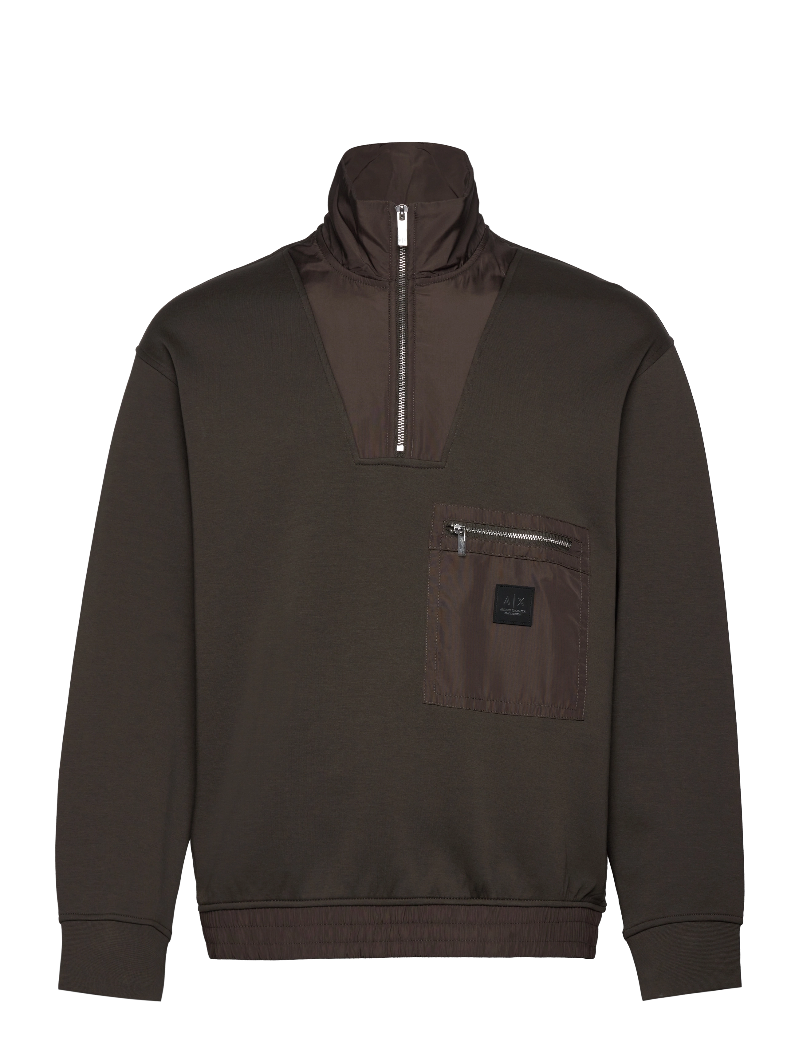 Armani Exchange SWEATSHIRT - Tøj - U8119-BLACK OLIVE / brown