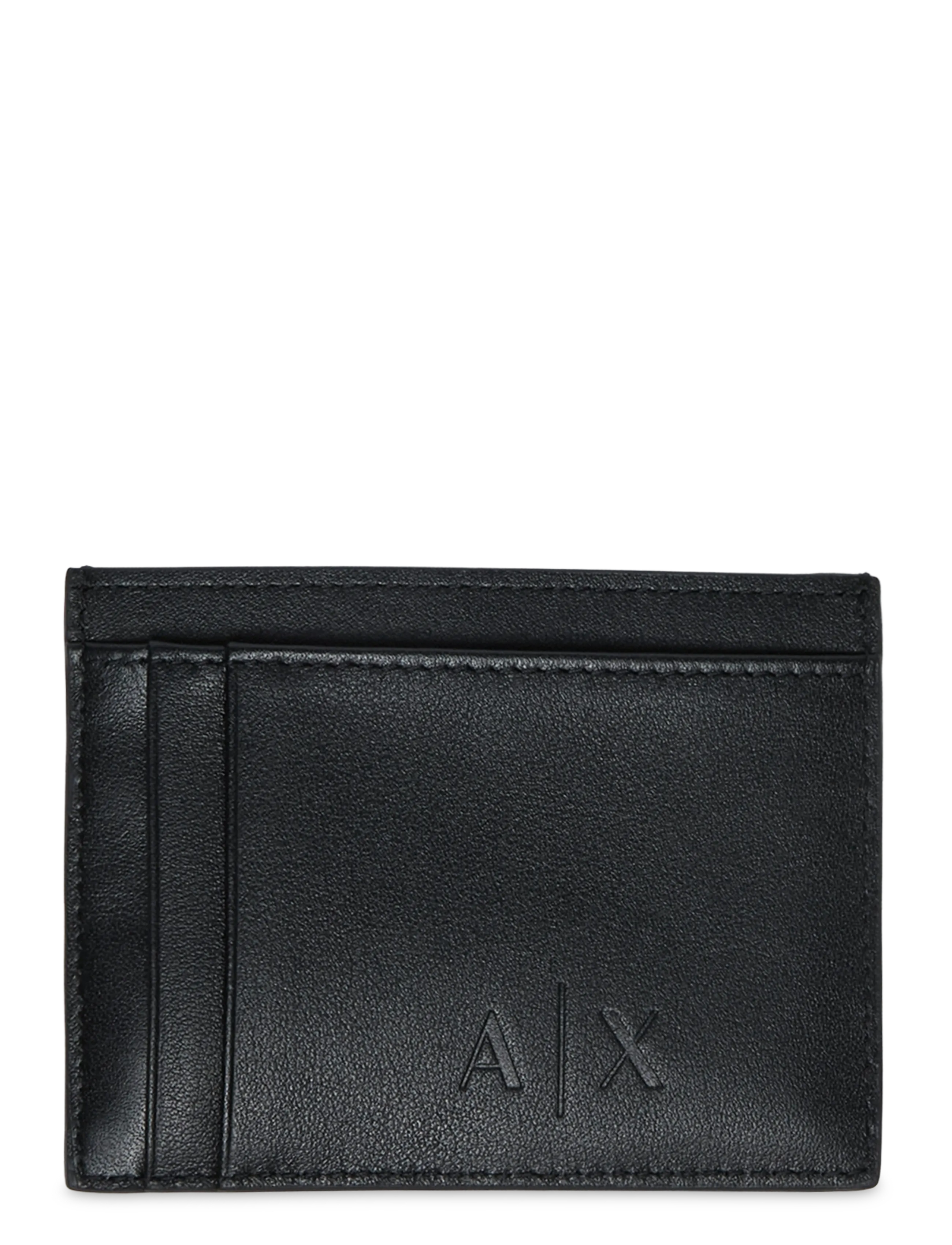 Armani Exchange Card Holder, One Size, Wallets, Schwarz - Cardholder, Männer