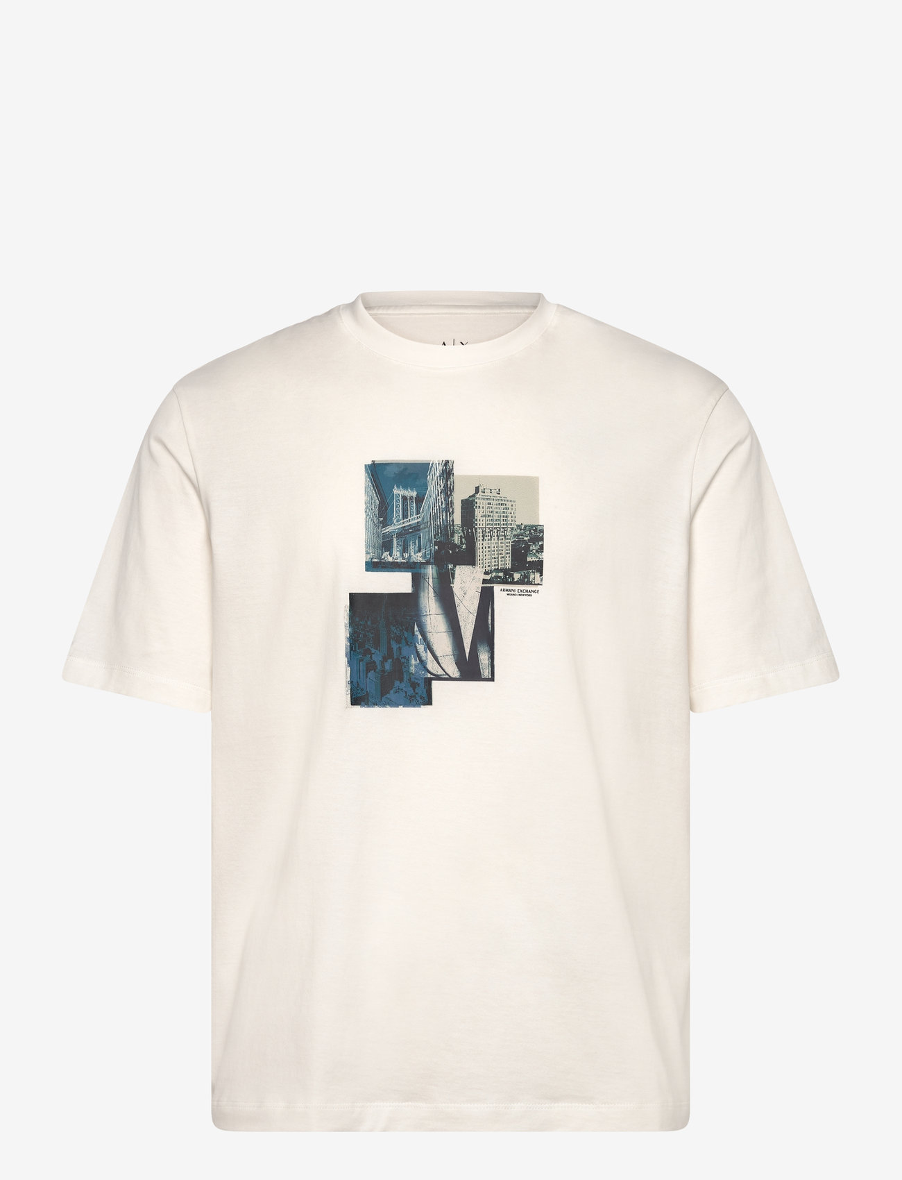 Armani Exchange - T-SHIRT - höstkläder - off white - 0