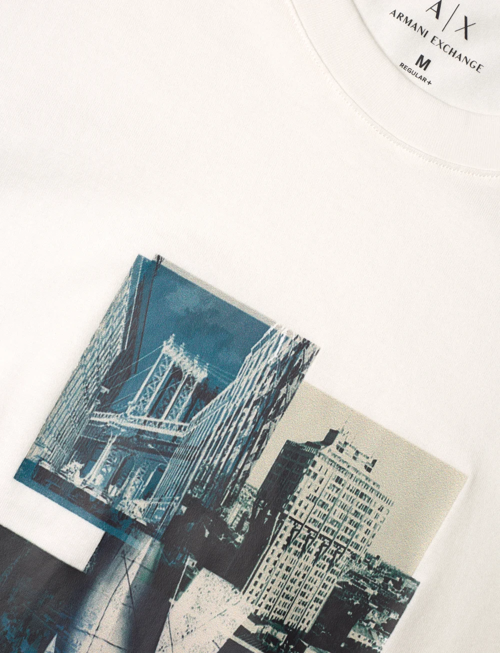 Armani Exchange - T-SHIRT - lyhythihaiset - off white - 2