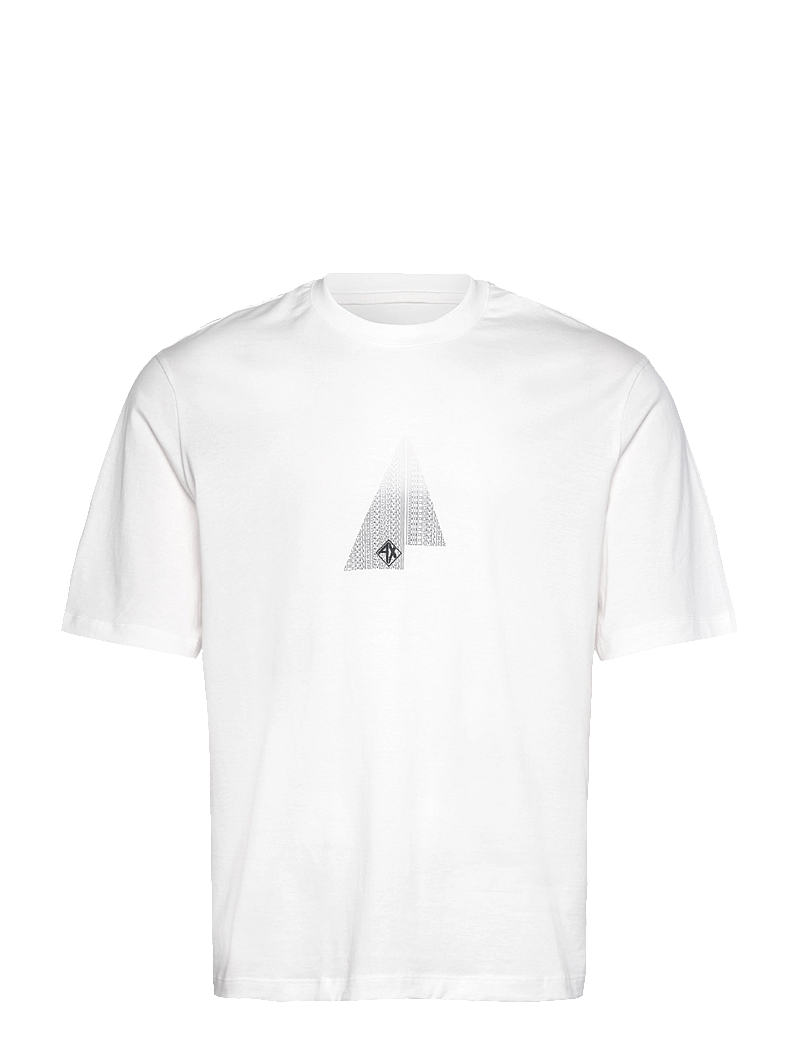 Armani Exchange - T-SHIRT - korte mouwen - off white - 0