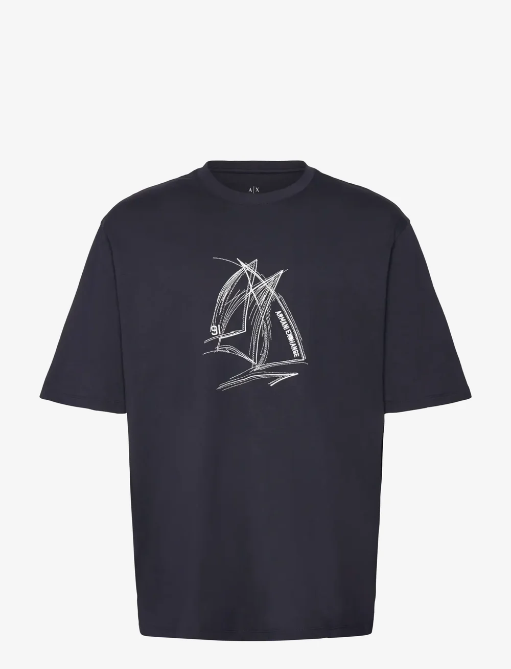 Armani Exchange - T-SHIRT - kortærmede t-shirts - deep navy - 0
