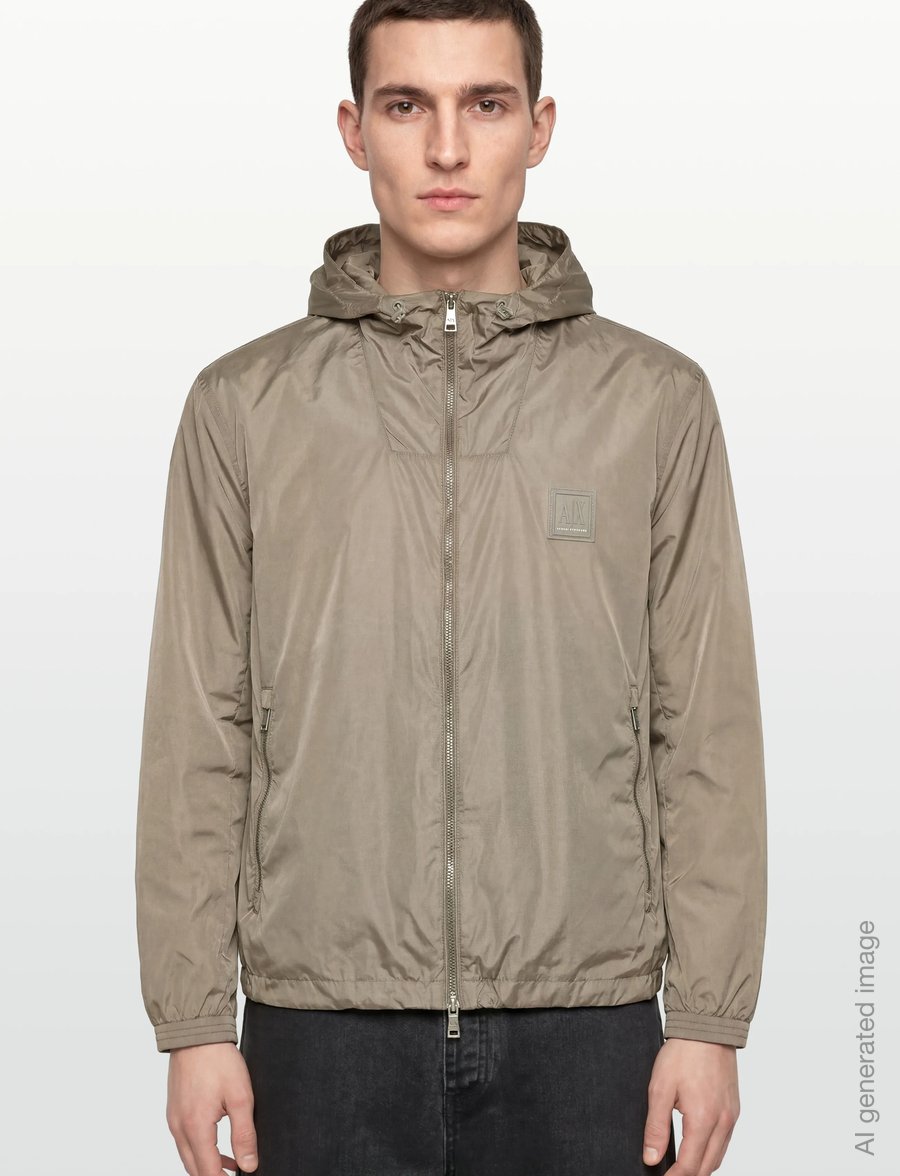 Armani Exchange - BLOUSON JACKET - höstjackor - driftwood - 3