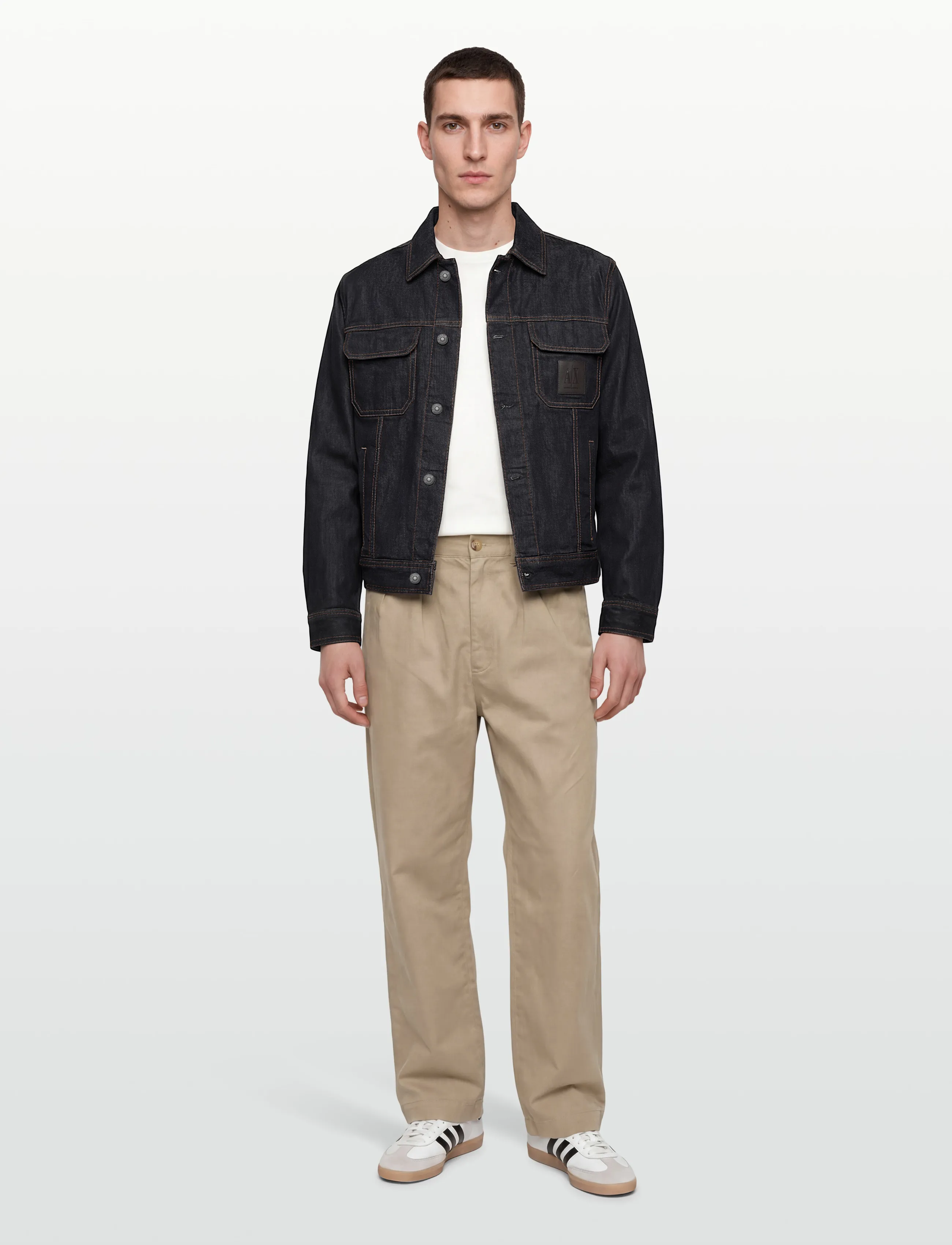 Armani Exchange BLOUSON JACKET - Kläder - BLUE DENIM / navy