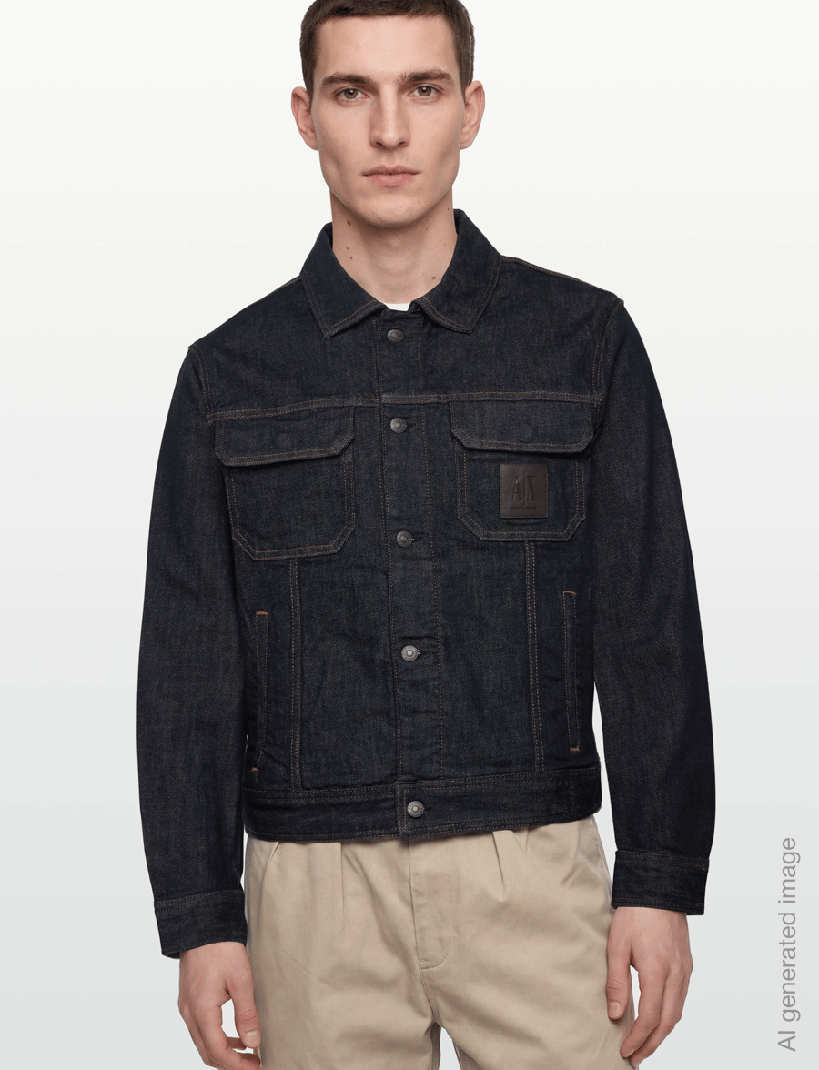 Armani Exchange - BLOUSON JACKET - syystakit - blue denim - 3