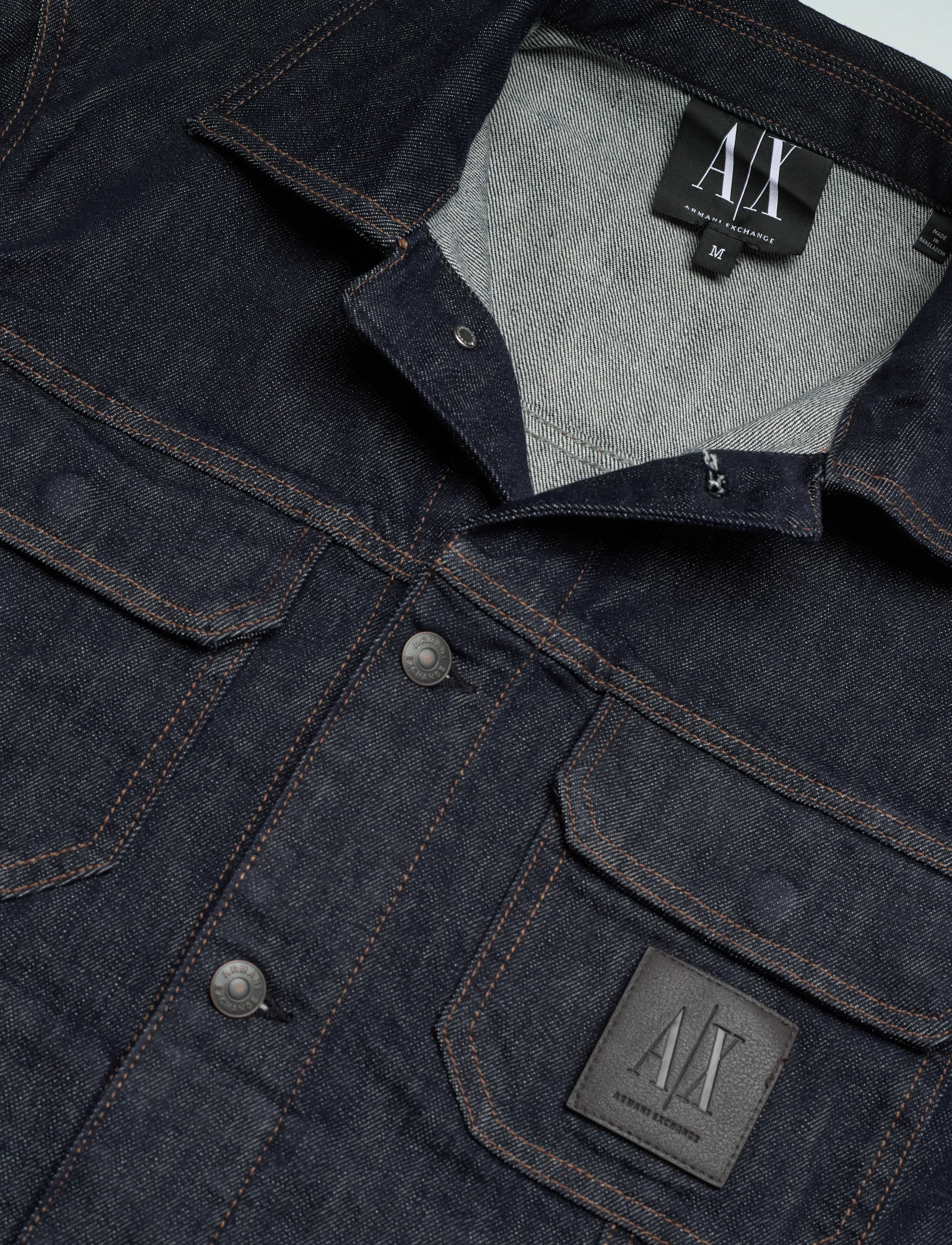 Armani Exchange - BLOUSON JACKET - frühlingsjacken - blue denim - 5