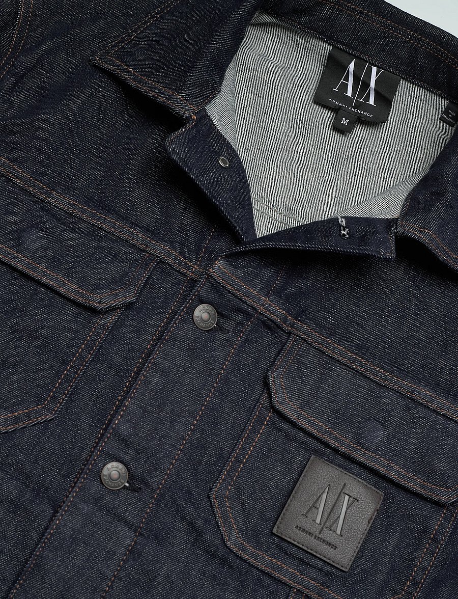 Armani Exchange - BLOUSON JACKET - syystakit - blue denim - 5