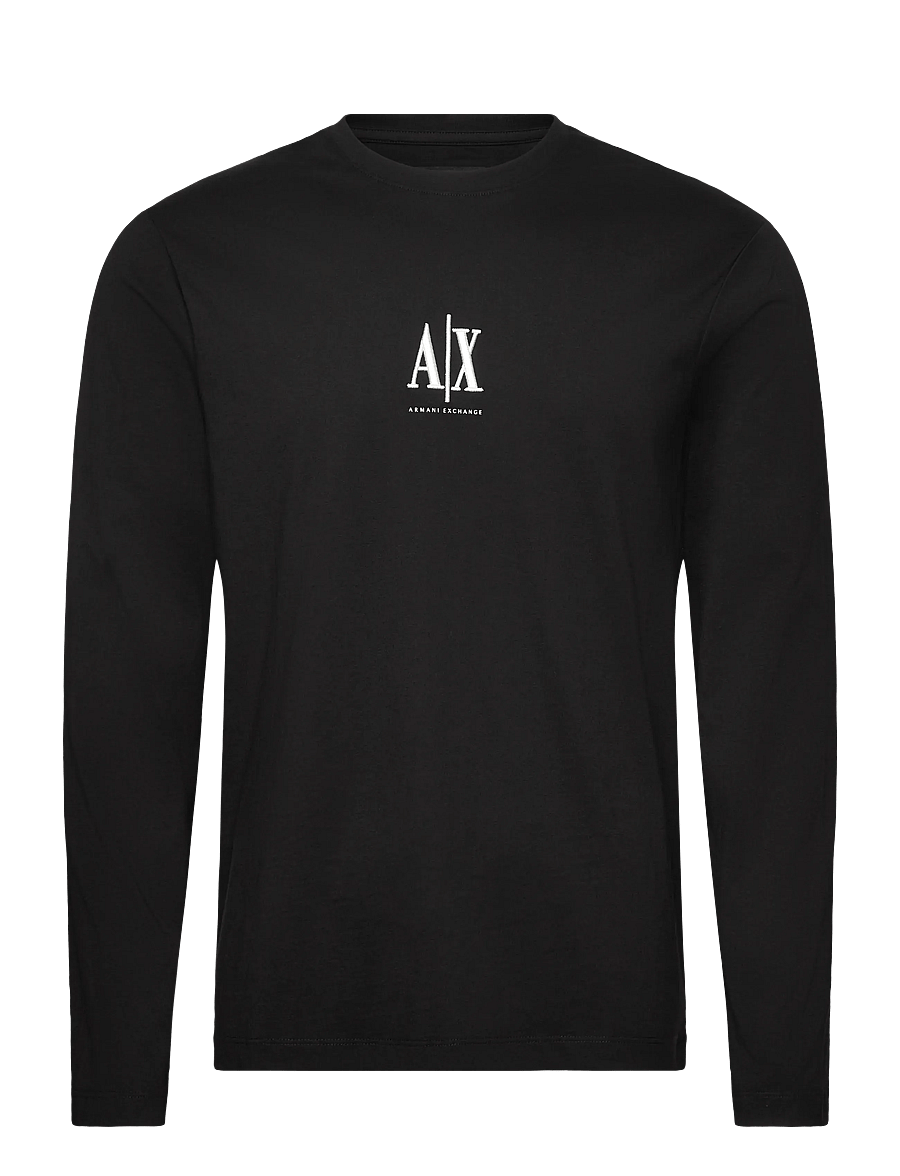 Armani Exchange - T-SHIRT - pikkade varrukatega t-särgid - black - 1