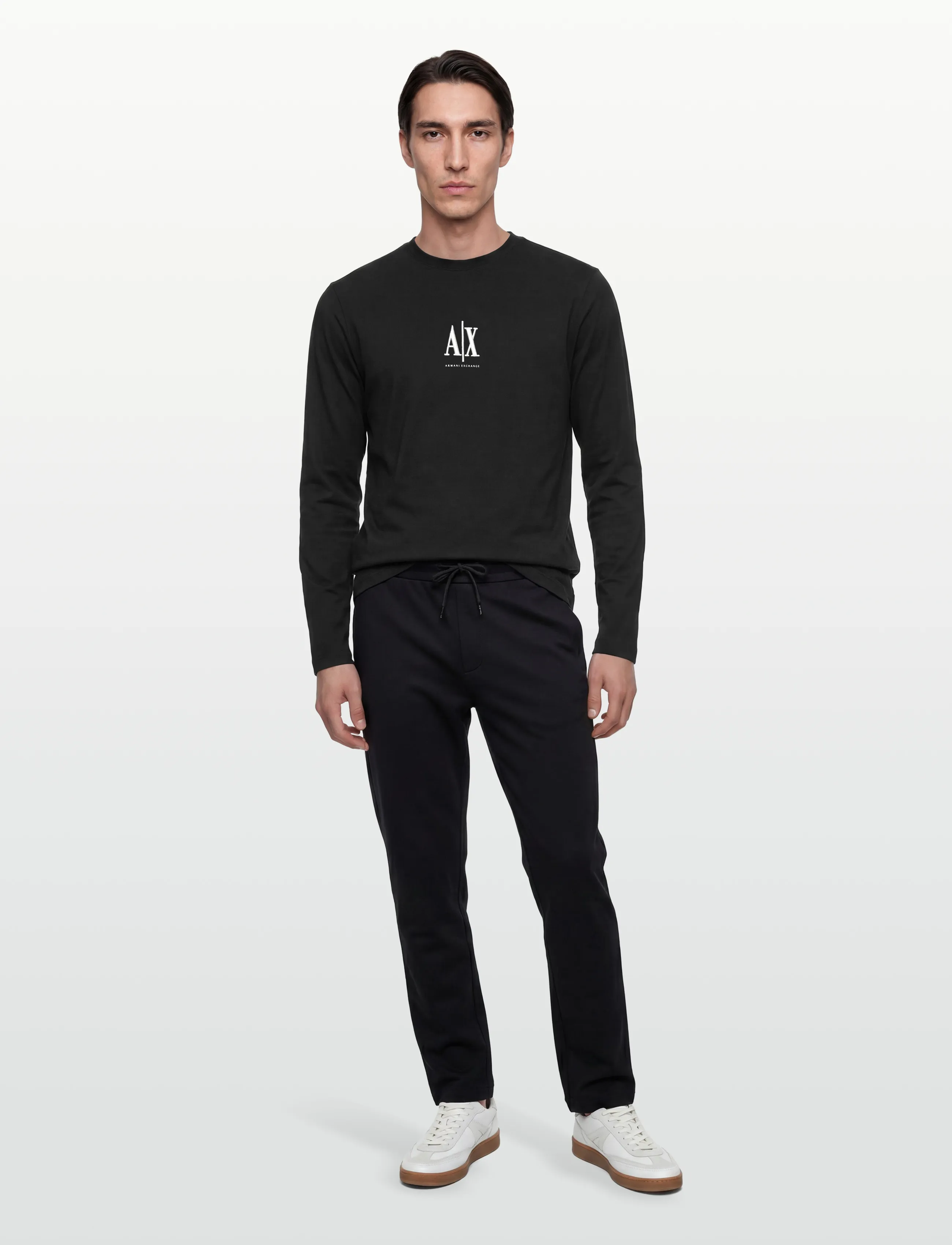 Armani Exchange T-Shirt, XL, Black, T-Shirts > Langærmede, Herre