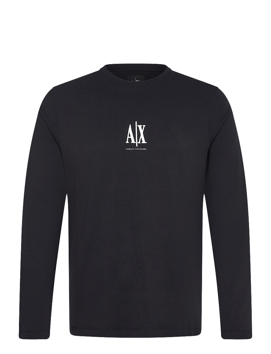 Armani Exchange - T-SHIRT - long-sleeved t-shirts - deep navy - 0
