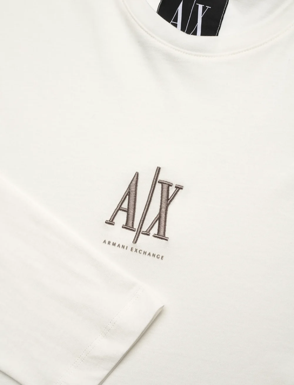 Armani Exchange - T-SHIRT - pitkähihaiset - off white - 2