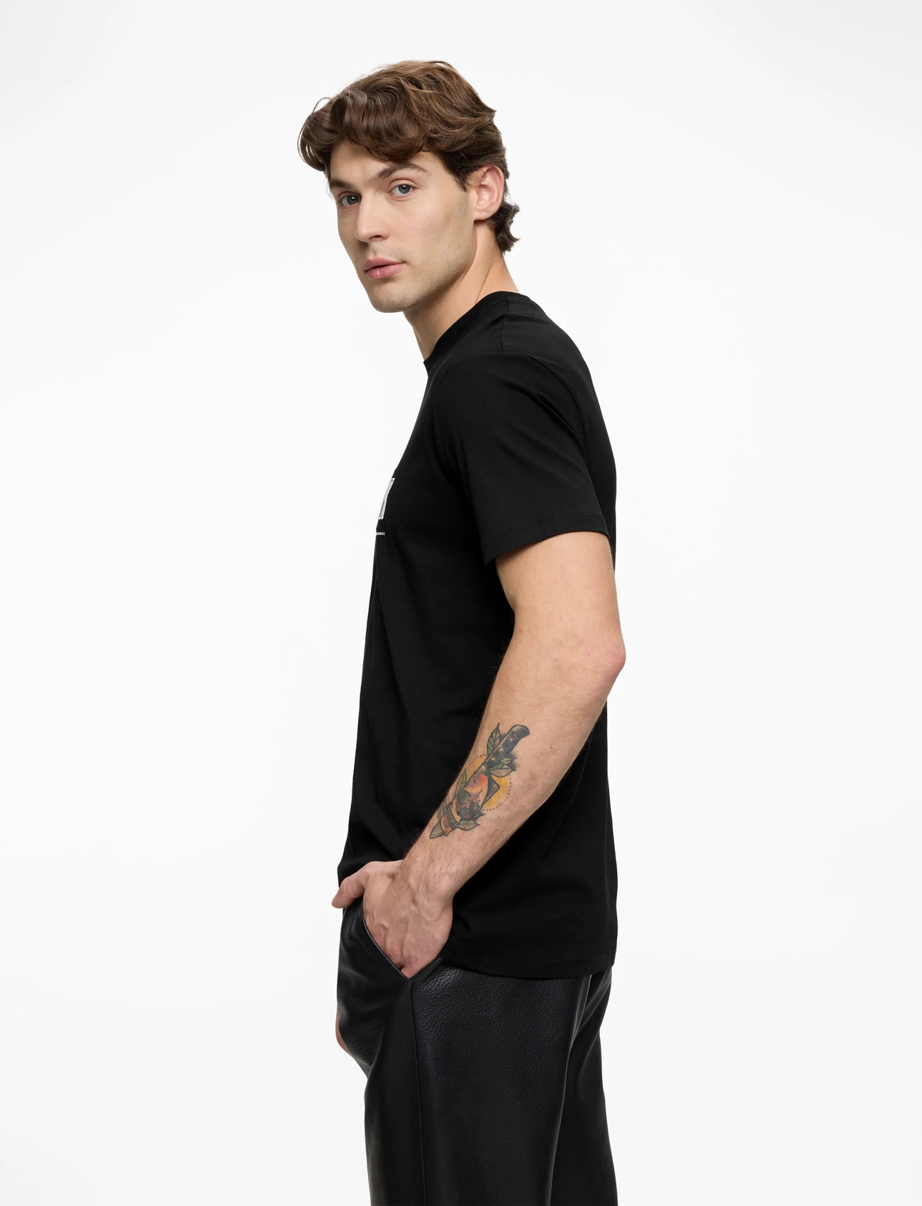 Armani Exchange - T-SHIRT - kortärmade t-shirts - black - 3