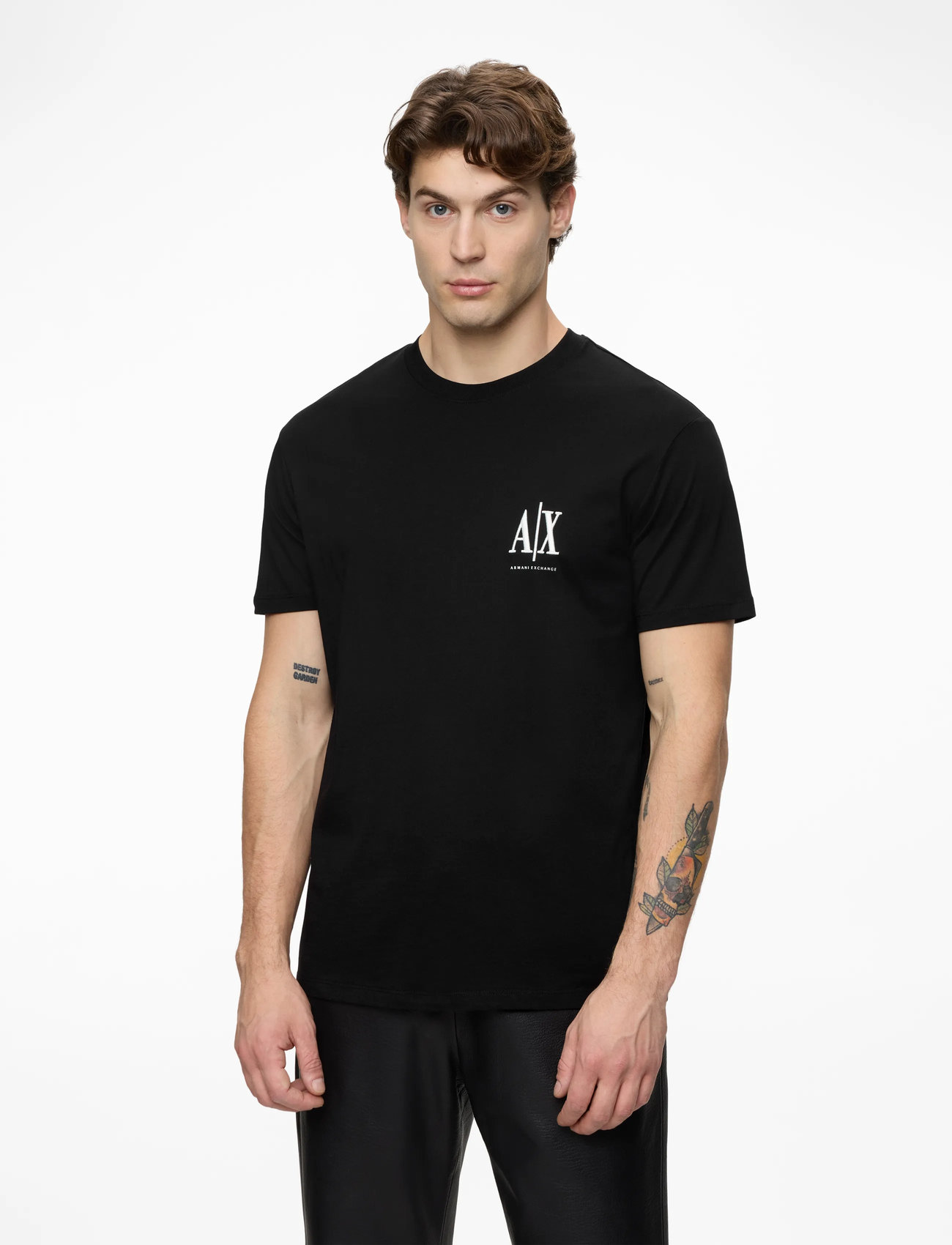 Armani Exchange - T-SHIRT - kortärmade t-shirts - black - 0