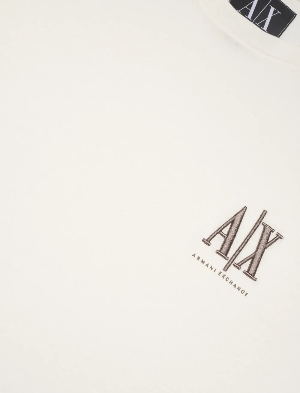 Armani Exchange - T-SHIRT - kortärmade t-shirts - off white - 2