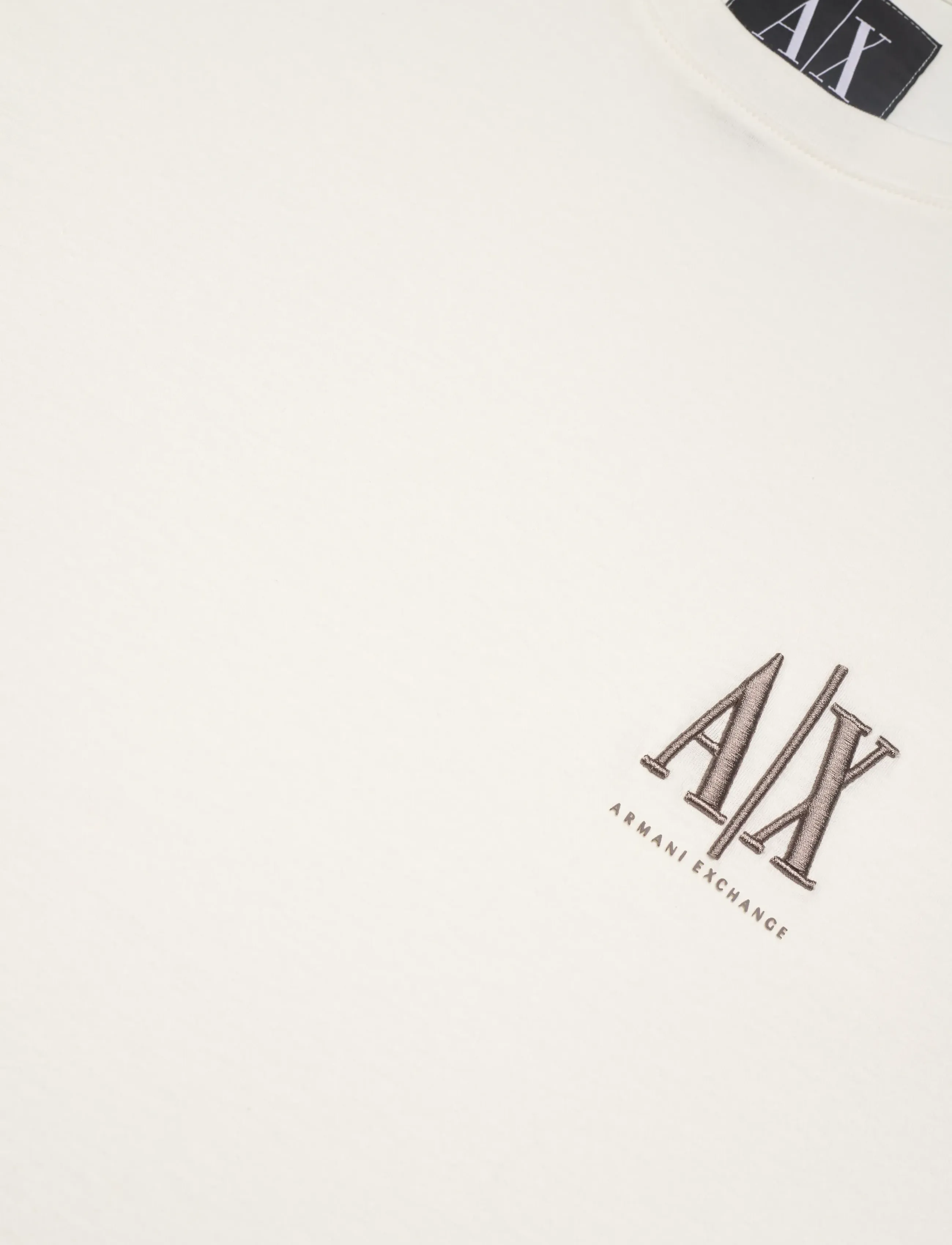 Armani Exchange - T-SHIRT - laveste priser - off white - 2