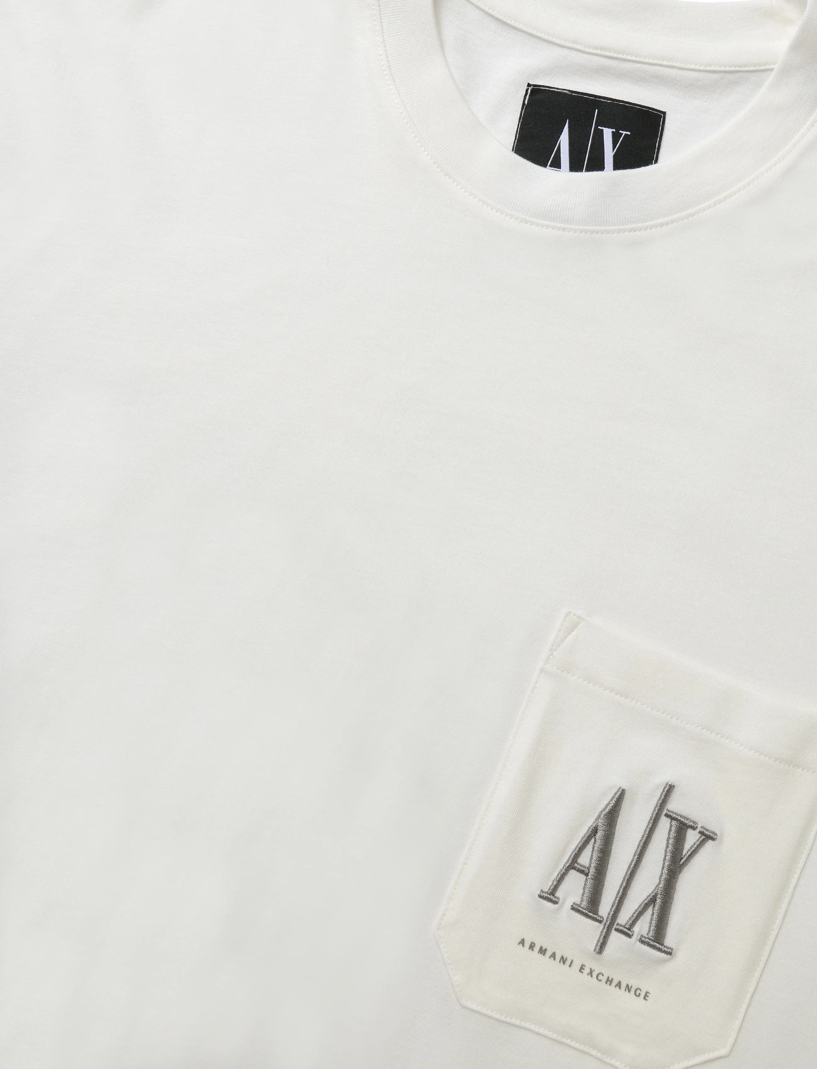 Armani Exchange - T-SHIRT - lühikeste varrukatega t-särgid - off white - 2