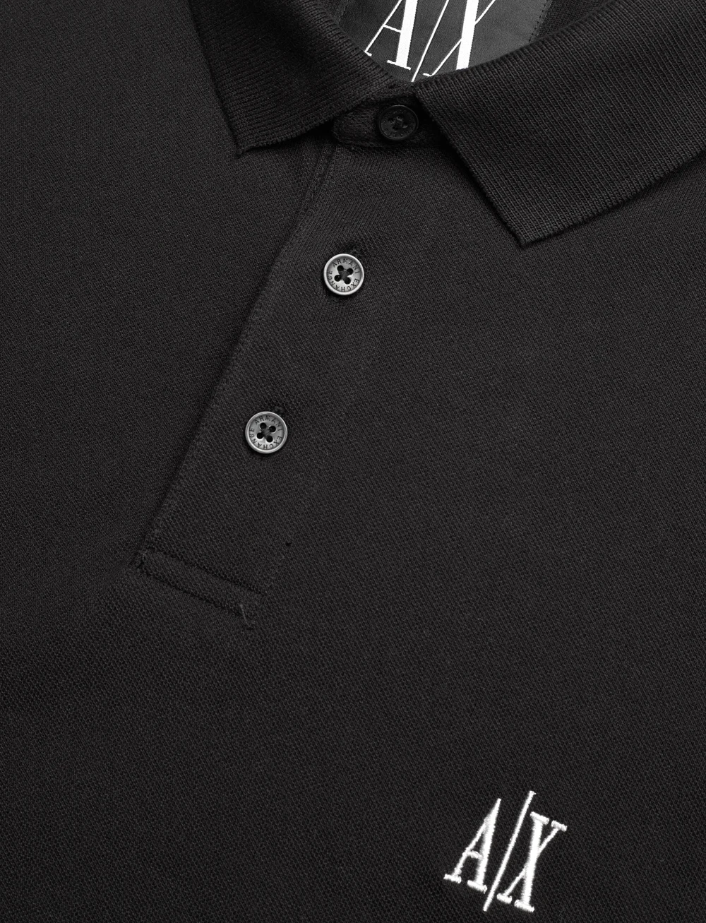 Armani Exchange - POLO SHIRT - kortärmade pikéer - black - 2