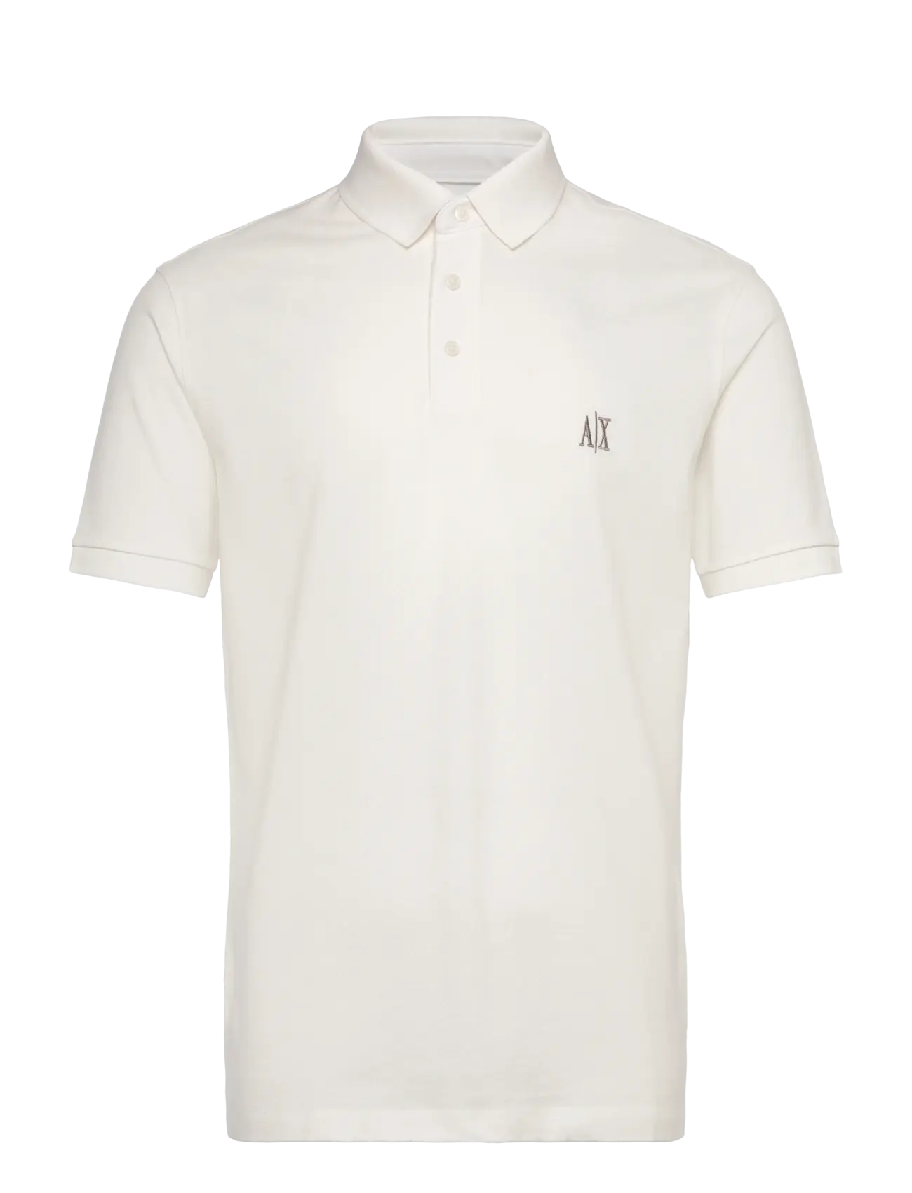 Armani Exchange Polo Shirt, S, Polos, Weiß - Short-sleeved, Männerswear