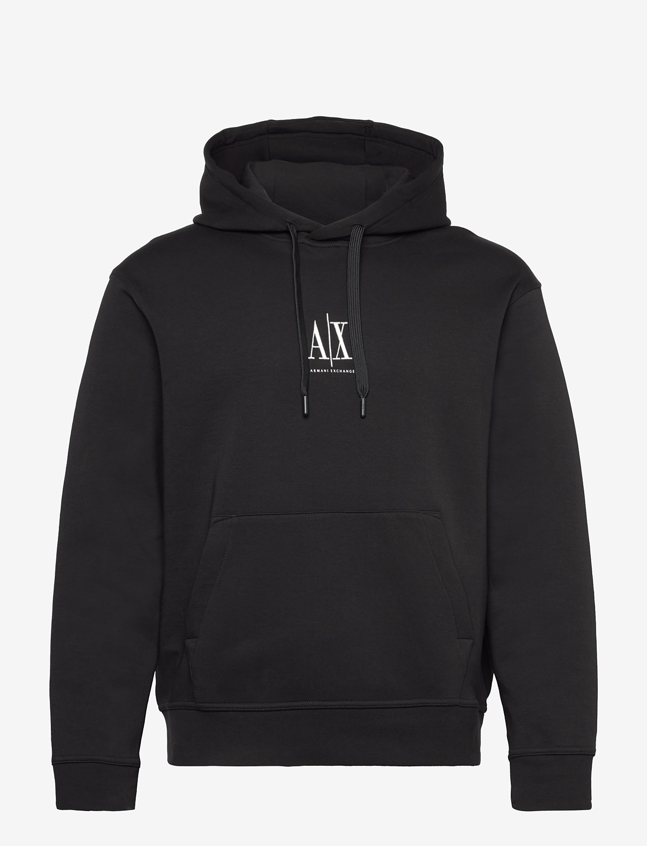 Armani Exchange - SWEATSHIRT - kapuutsiga dressipluusid - black - 0