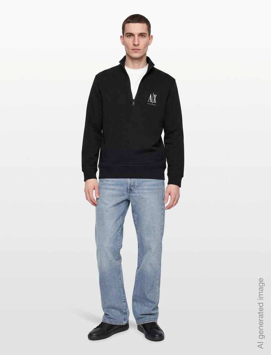Armani Exchange - SWEATSHIRT - dressipluusid - black - 0