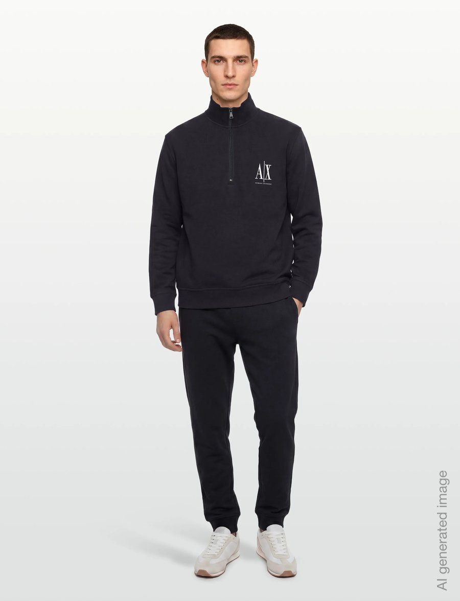 Armani Exchange - SWEATSHIRT - dressipluusid - deep navy - 0