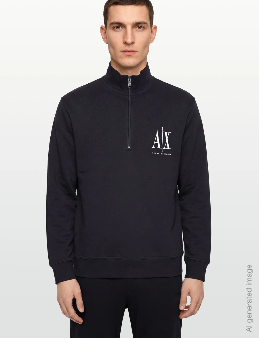 Armani Exchange - SWEATSHIRT - dressipluusid - deep navy - 3