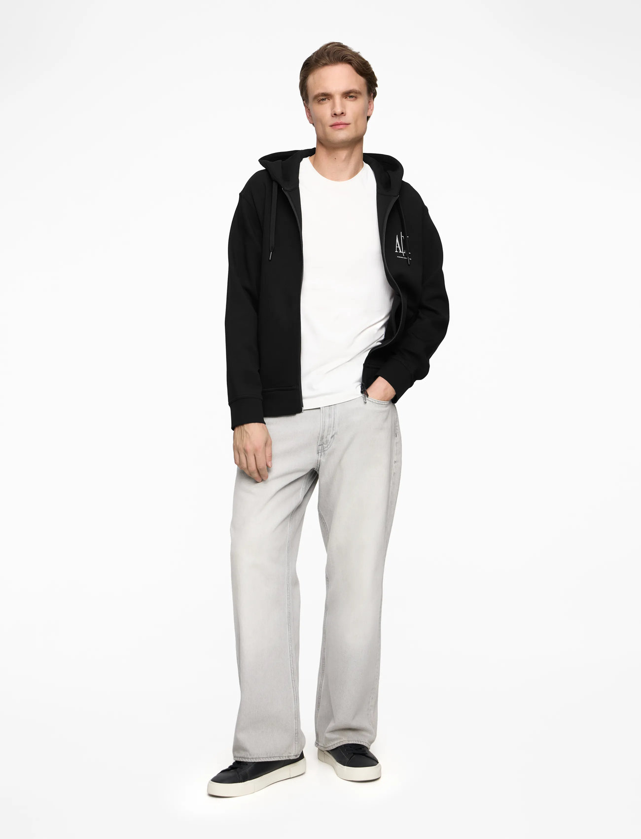 Armani Exchange - SWEATSHIRT - hættetrøjer - black - 2