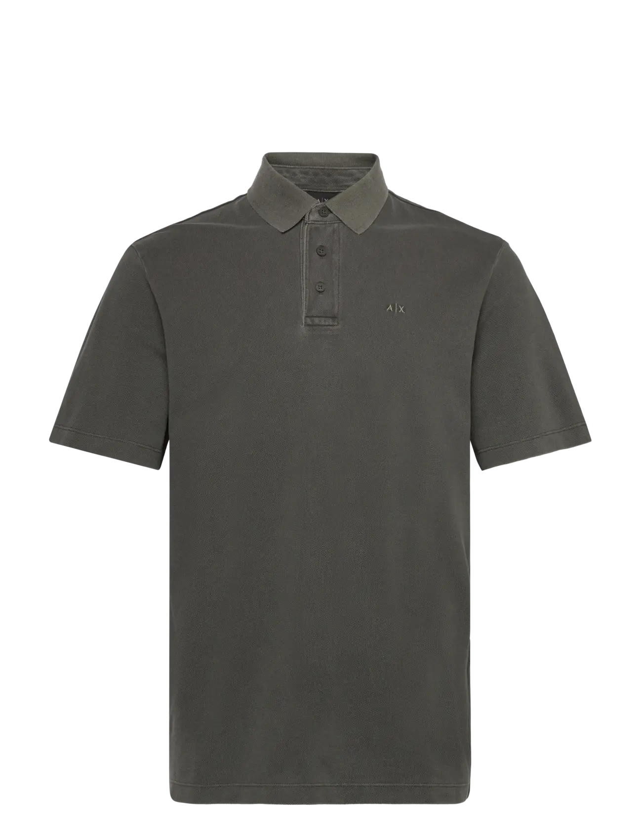 Armani Exchange POLO SHIRT - Kleidung - BLACK INK / khaki/green