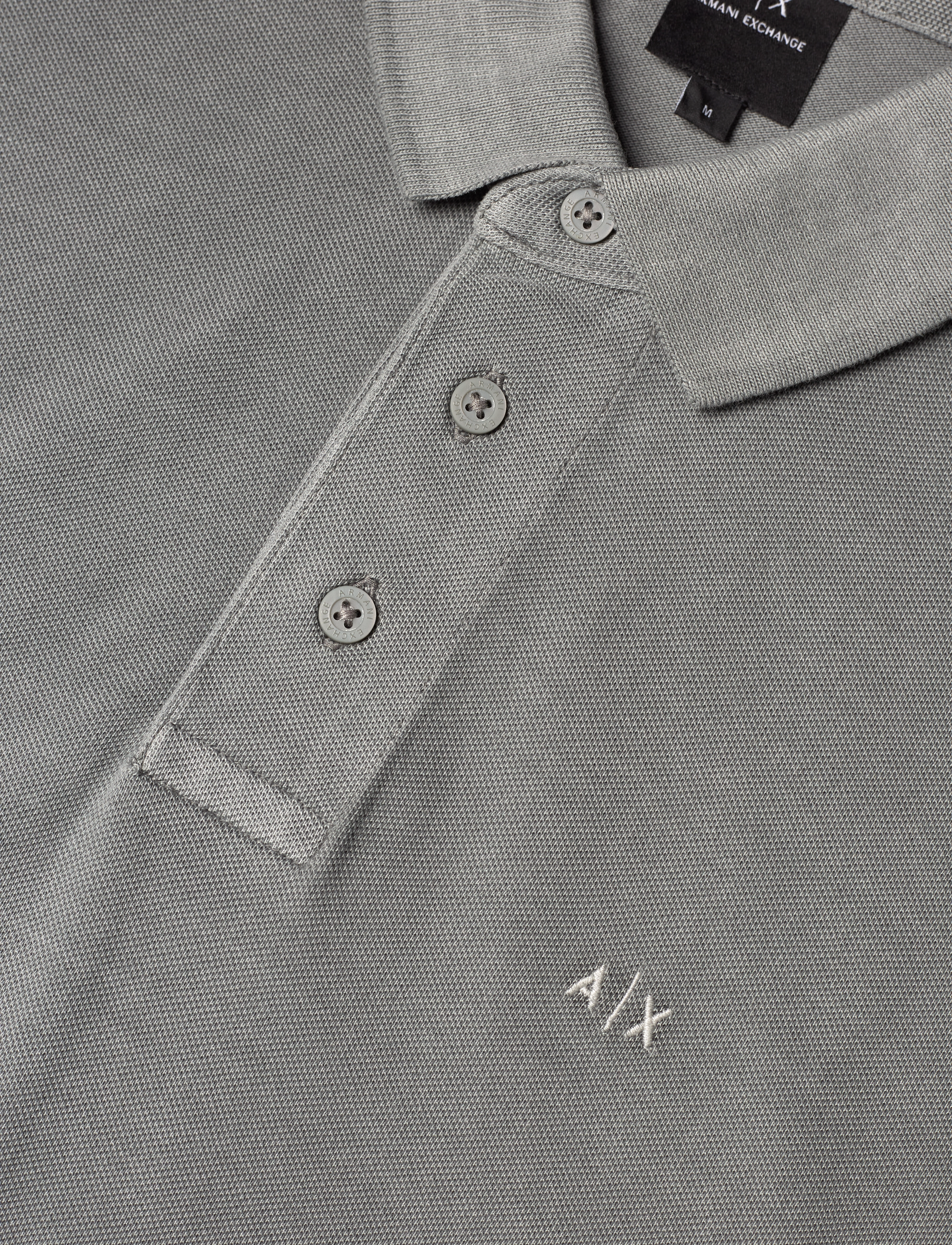 Armani Exchange - POLO SHIRT - kortærmede poloer - neutral gray - 2