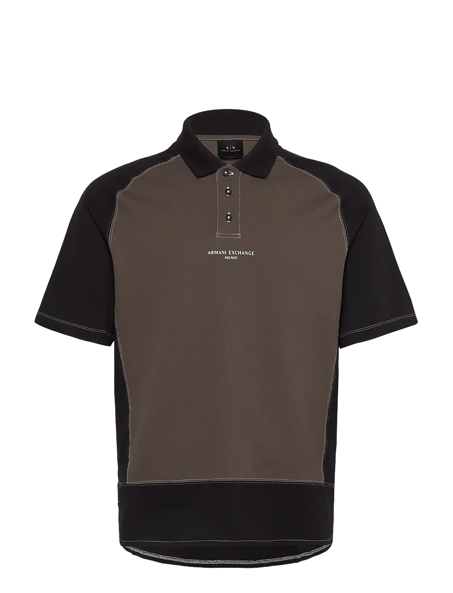 Armani Exchange - POLO SHIRT - kortärmade pikéer - black ink/black - 0