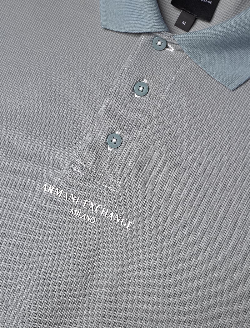 Armani Exchange - POLO SHIRT - stutterma pólóbolir - neutral gray/lead - 2