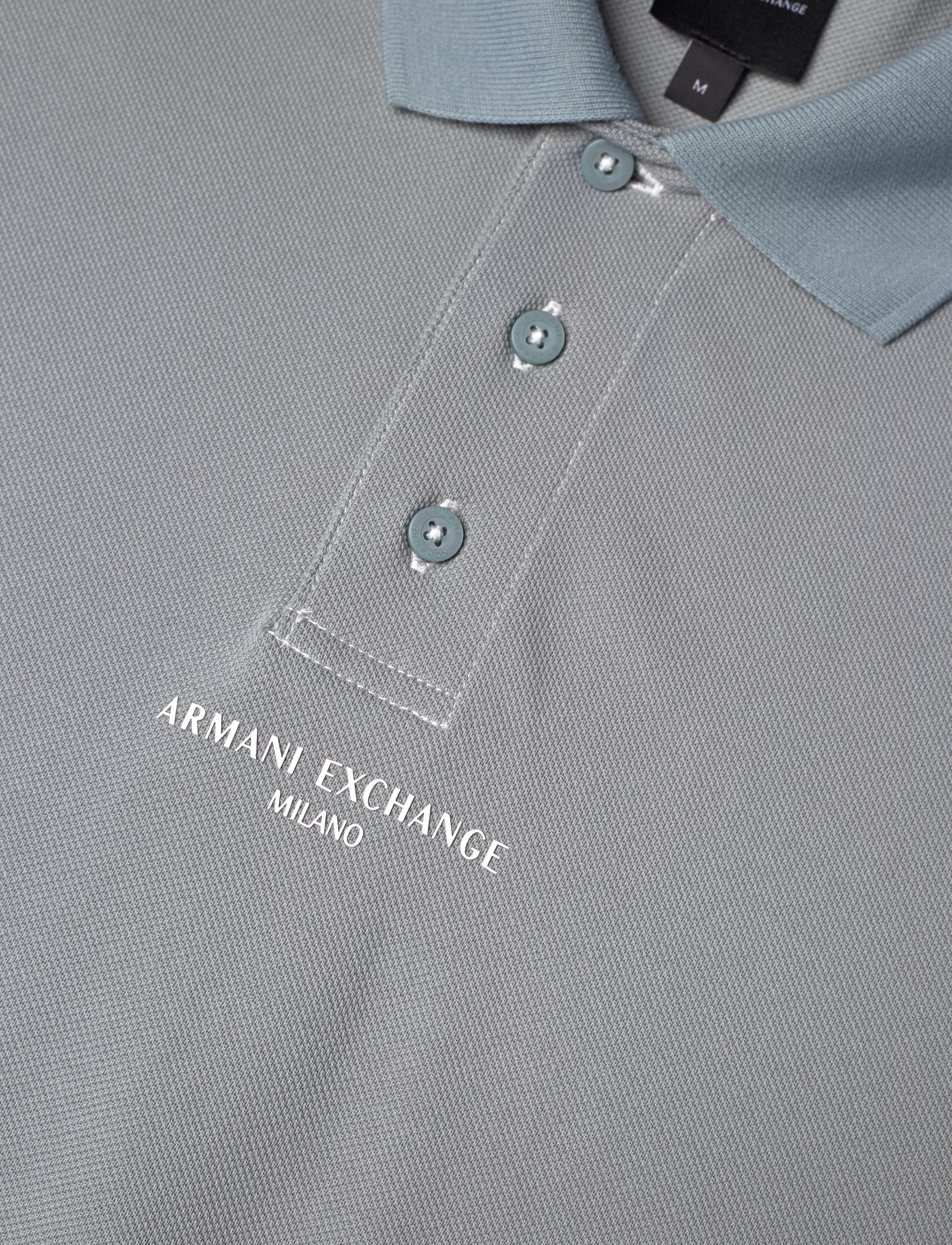 Armani Exchange - POLO SHIRT - kortärmade pikéer - neutral gray/lead - 2
