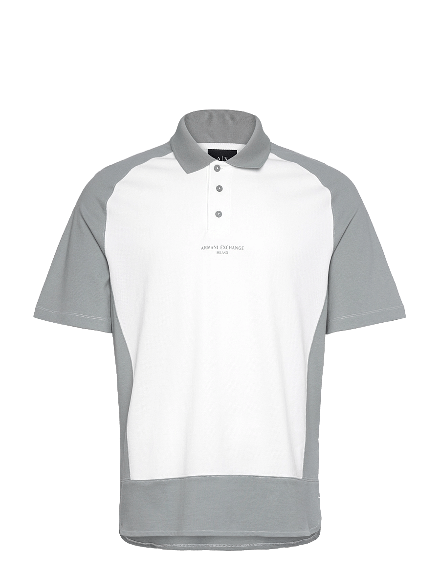 Armani Exchange - POLO SHIRT - lühikeste varrukatega polod - off white/neutral gr - 0