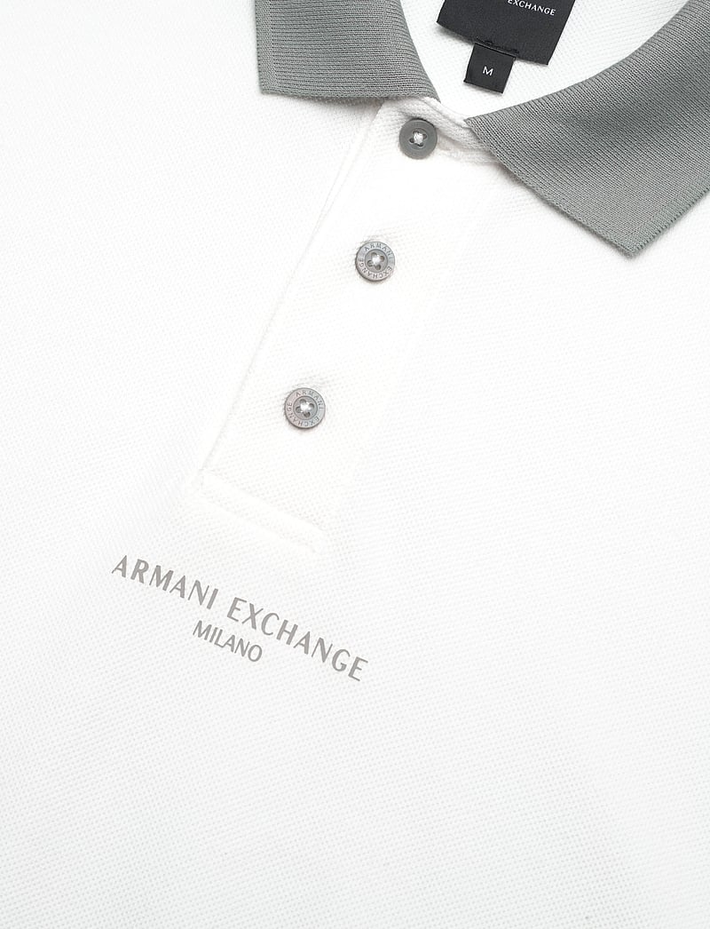 Armani Exchange - POLO SHIRT - kortärmade pikéer - off white/neutral gr - 2